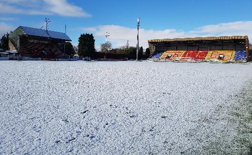 Pitch with snow Feb 2017
