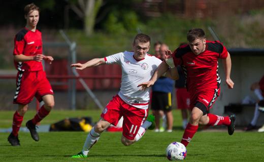 Liam Watt in action against the Brechin Vics